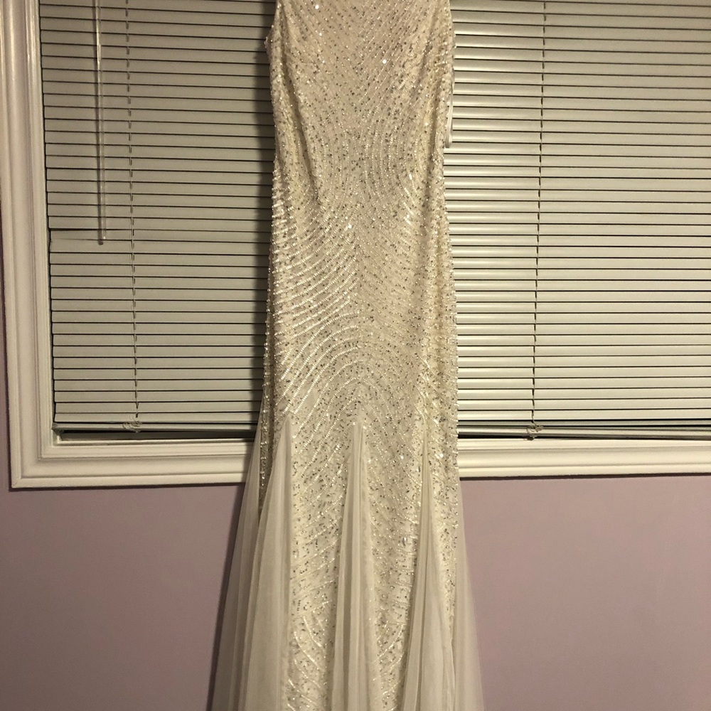 White evening gown brand new with tags!
